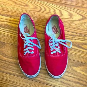 Vintage red Van sneakers